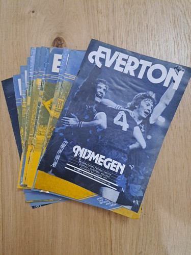 Everton football programmes - everton,
