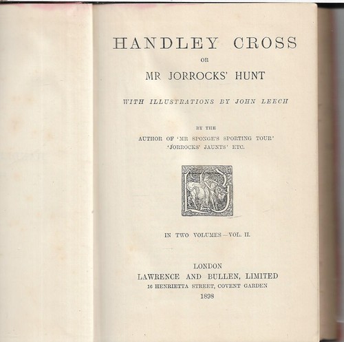 Antique book handley cross - book, or