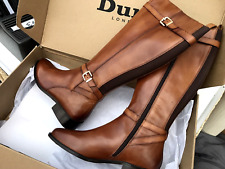 DUNE LONDON TEPI TAN LEATHER KNEE HIGH BOOTS SIZE: 6 (39 ) NEW BOXED RRP £145.00