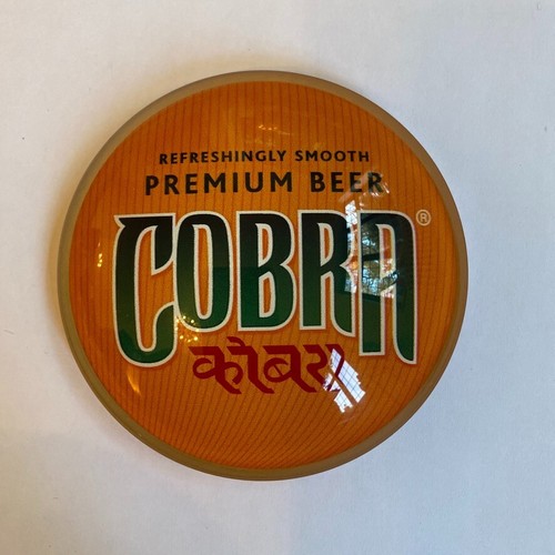 Cobra beer round - round, fisheye