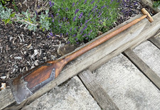 Vintage Antique East Anglian Ditching Sloughing Spade Wall Art Farm Clay Spade