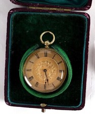 18ct gold pocket watch - gold,