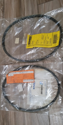 Two perkins vee belts - perkins,