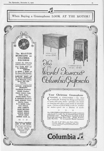 Columbia grafonola gramophone - columbia,