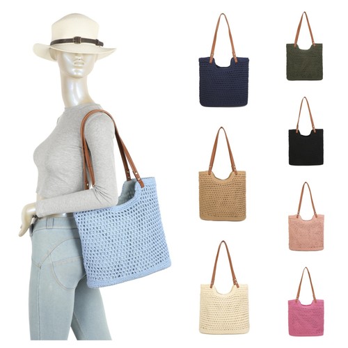 Women crochet beach bag - women's,