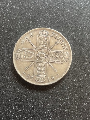 1916 silver florin - silver,