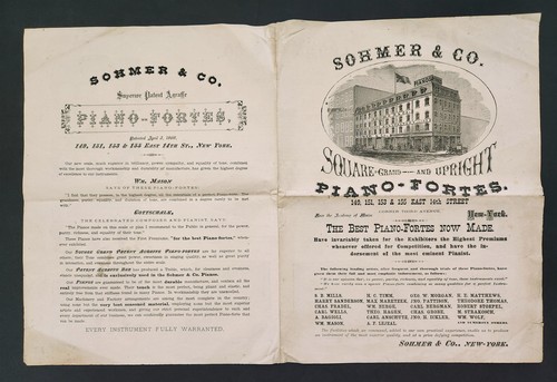 1883 antique sohmer co piano - &,
