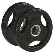 Mirafit 2 x 1.25kg Studio Pump Set Weights Aerobic Bar Weight Plates Discs #223