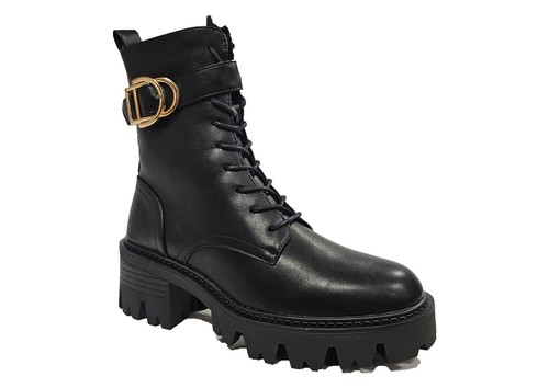Truffle chunky military boots - truffle,