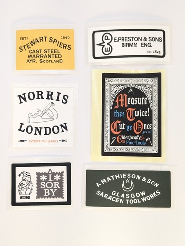 Fine tools stickers - x6,