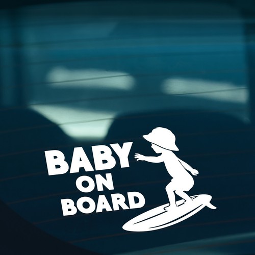 Baby board surfing funny - surfing,