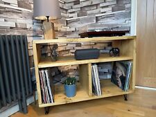 Vinyl Record Storage Unit Urban Reclamation Handmade Solid Wood Rustic
