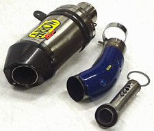 BMW S1000RR HP4 ARROW GP 65mm TITANIUM  RACE EXHAUST+AKRAPOVIC LINK PIPE END CAN