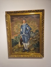 Vintage gold framed completed - vintage,