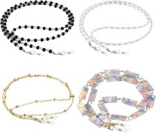 4 Pack Eyeglass Chains for