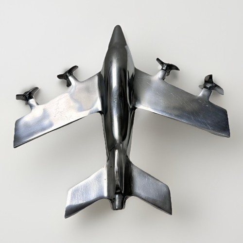 Vintage chrome model jet - a,