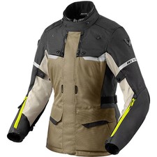 Rev'it Ladies Outback 4 H2O Textile Waterproof Motorcycle Jacket - Green/Grey