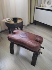 Brown Camel Saddle Stool