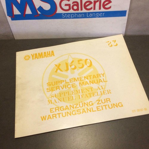 Yamaha 650 1983 workshop - 1983,
