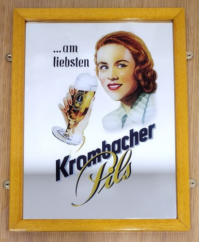 Krombacher pilsener mirror - krombacher,