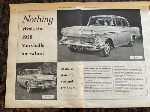 Vintage 1958 magazine advert - vintage,