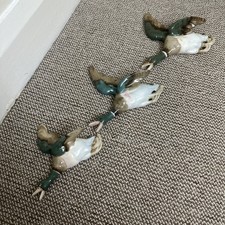 Vintage Royal Dux Czechoslovakia Flying Ducks set of three mallards