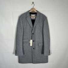 Spitalfields Clothing Co Coat Men’s Grey UK Size 46R Luxury Well Blend Jacket
