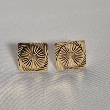 Vintage Cufflinks Square Gold