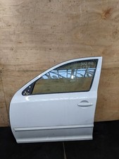 SKODA OCTAVIA 1Z MK2 N/S PASSENGER SIDE LEFT FRONT DOOR WHITE LF9E