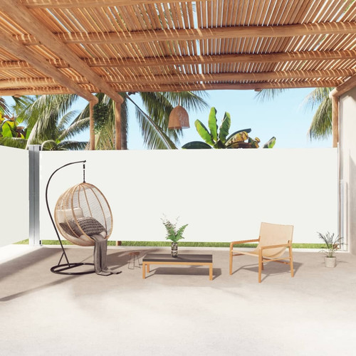 Retractable side awning cream - awning,