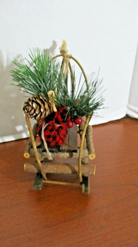 Log rocking chair - 6",