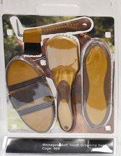 4 PIECE GROOMING KIT SET, ADULT SIZE EQUESTRIAN HORSE BRUSHES *FREE POSTAGE*