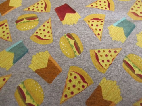 Novelty doodles knit pizza - doodles,