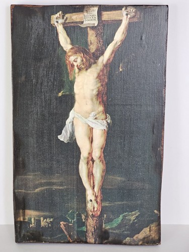 Antique religious plaque - religious,