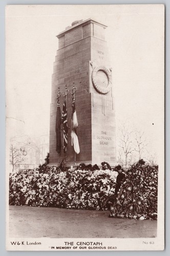 Rppc the cenotaph whitehall - rppc,