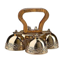 Bell embossed brass altar - 4-bell,
