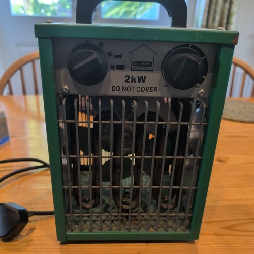 Electric greenhouse fan heater - fan,