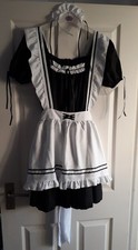 Anime Maid handmade from Etsy complete cosplay outfit with accessories size 12