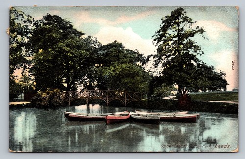 Postcard leeds roundhay - leeds,