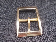 BRASS Solid Rectangle Buckle [ 10 mm - 50 mm ][ 3/8" to 2" ] + LOOP IF NEEDED