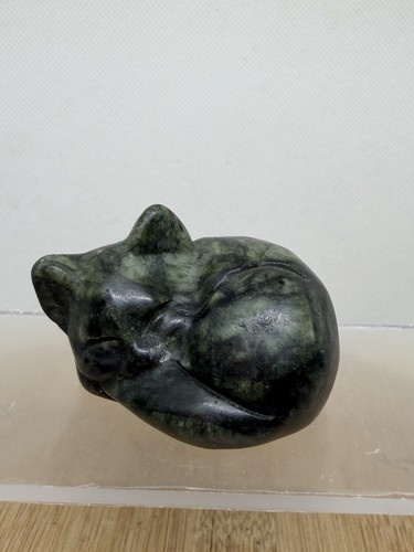 Green jade cat - green,