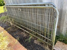 6 x - 4 ft high Decorative galvanised steel fence panels used with bottom stands
