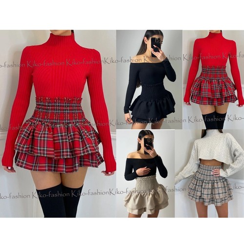 Ladie frill mini rara skirt - mini,