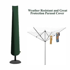 Large Waterproof Garden Furniture Patio Shield Parasol/Umbrella Cover Green 2PK