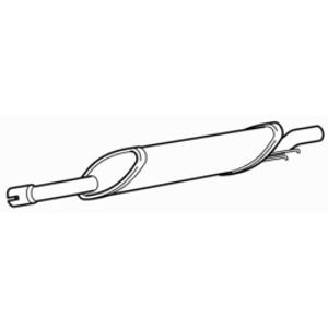 Rear exhaust silencer back - silencer, box