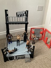 Mattel WWE Wrekkin' Performance Centre Wrestling Ring with 6 Figures