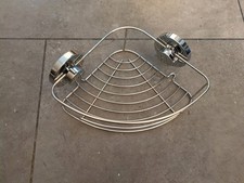 Chrome Corner Bathroom Shelf /