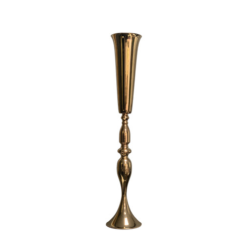 90cm metal tall truphet flower - metal,