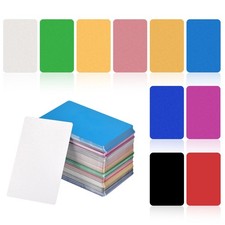 500 x Metal Business Card Blank Multicolor Aluminum Laser Engrave Material 1/64"