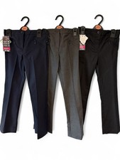 BHS Girls School Uniform Trousers Zip Pocket Teflon Shield age 4 - 12 years